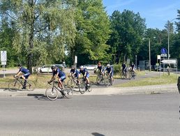 In sieben Etappen haben die Teilnehmer der Tour of Valor - hier bei ihrer Ankunft in Beelitz - für die Anliegen der Bundeswehr-Veteranen geworben. Foto: DBwV/Kruse