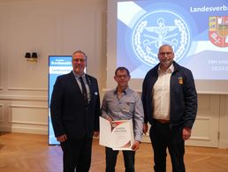 Hannes Dreier (von links), Dirk Jersch und Michael Scholz. Foto: DBwV